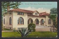 Postcard of Carnegie Public Library in Pacific Grove, California, United States of America, KOOPM 10663