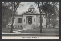 Postcard of Public Library in Mendota, Illinois, United States of America, KOOPM 11675