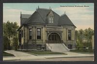 Postcard of Memorial Library in Westbrook, Maine, United States of America, KOOPM 12869