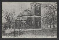 Postcard of General Lew Wallace Library in Crawfordsville, Indiana, United States of America, KOOPM 11802