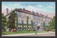 Postcard of Public Library in Galesburg, Illinois, United States of America, KOOPM 11652