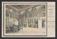 Postcard of Biblioteca privata di S.S. (interior) in Vatican City, KOOPM 17791