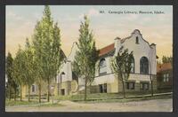 Postcard of Carnegie Library in Moscow, Idaho, United States of America, KOOPM 11474