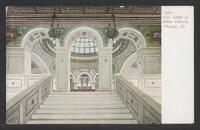 Postcard of Public Library (interior) in Chicago, Illinois, United States of America, KOOPM 11544