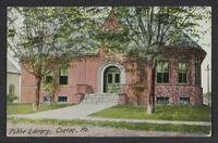 Postcard of Public Library in Clinton, Maine, United States of America, KOOPM 12601