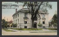 Postcard of Carnegie Library in Peru, Indiana, United States of America, KOOPM 12038