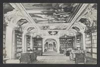 Postcard of Stift (Abbey) Library (interior) in Kremsmuenster, Austria, KOOPM 00234