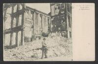 Postcard of Universiteitsbibliotheek (ruines) in Leuven, Belgium, KOOPM 00893