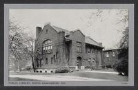 Postcard of Public Library in North Manchester, Indiana, United States of America, KOOPM 12016