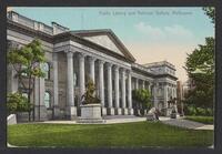 Postcard of Public Library in Melbourne, Australia, KOOPM 00107
