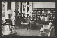 Postcard of Doopsgezind Rusthuis "Schaerwijde" - Library (interior) in Zeist, KOOPM 6835