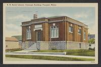 Postcard of Carnegie B.H. Bartol Library in Freeport, Maine, United States of America, KOOPM 12643