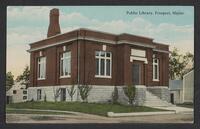 Postcard of Carnegie B.H. Bartol Library in Freeport, Maine, United States of America, KOOPM 12645