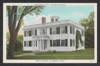 Postcard of Public Library in Ellsworth, Maine, United States of America, KOOPM 12624