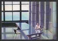 Postcard of University Library (interior) in Gent, Belgium, KOOPM 00794