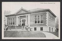 Postcard of Public Library in Plymouth, Indiana, United States of America, KOOPM 12042