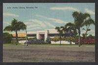 Postcard of Public Library in Sarasota, Florida, United States of America, KOOPM 11294