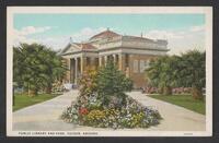 Postcard of Carnegie Public Library in Tucson, Arizona, United States of America, KOOPM 10508